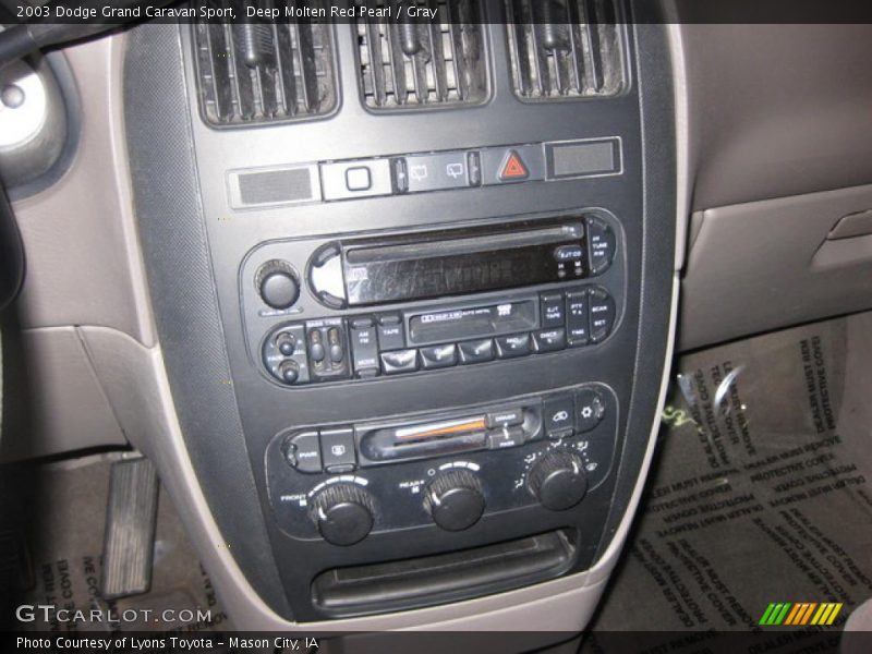 Deep Molten Red Pearl / Gray 2003 Dodge Grand Caravan Sport