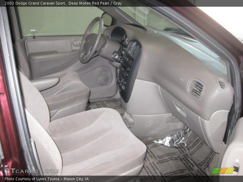 Deep Molten Red Pearl / Gray 2003 Dodge Grand Caravan Sport