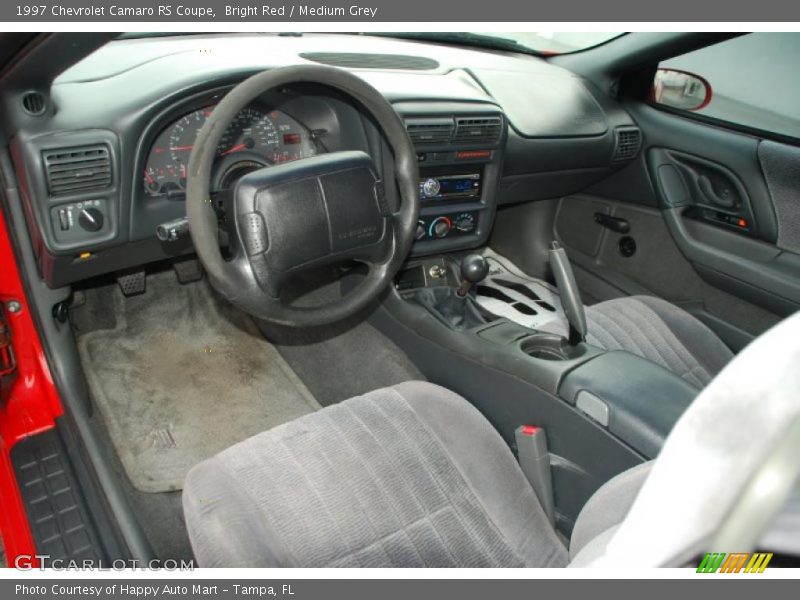 Bright Red / Medium Grey 1997 Chevrolet Camaro RS Coupe