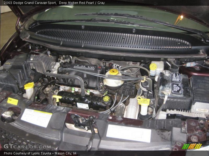 Deep Molten Red Pearl / Gray 2003 Dodge Grand Caravan Sport