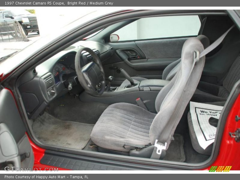 Bright Red / Medium Grey 1997 Chevrolet Camaro RS Coupe