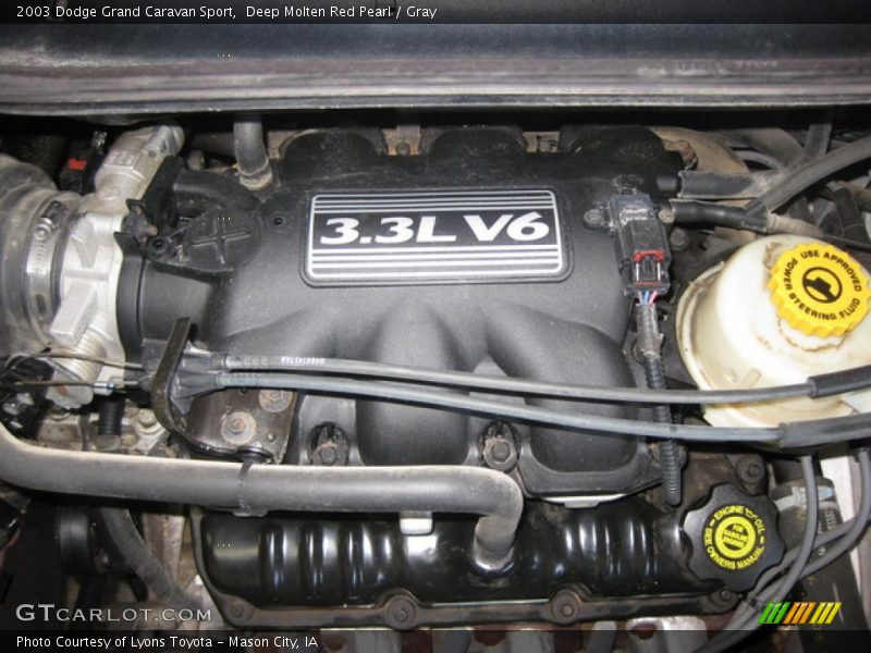 Deep Molten Red Pearl / Gray 2003 Dodge Grand Caravan Sport