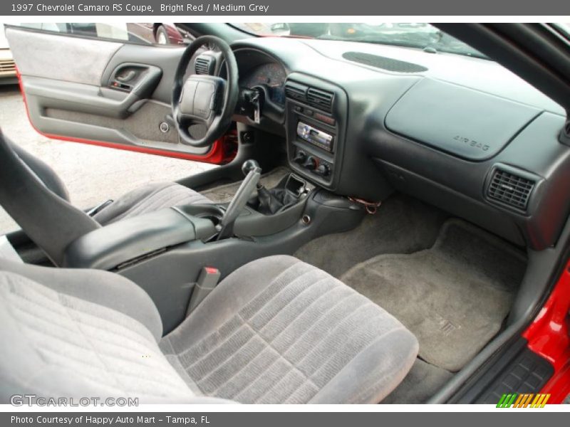 Bright Red / Medium Grey 1997 Chevrolet Camaro RS Coupe