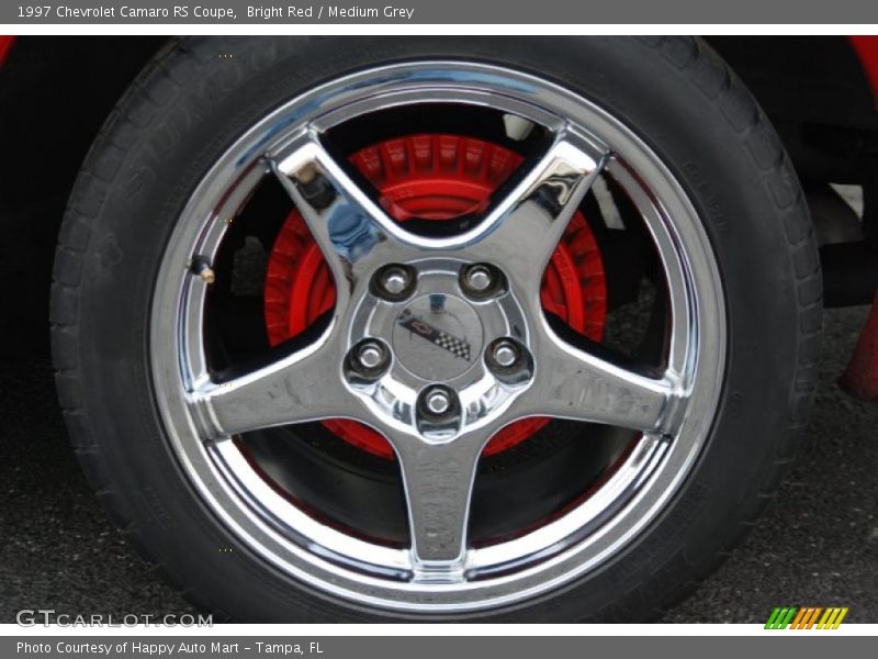Bright Red / Medium Grey 1997 Chevrolet Camaro RS Coupe