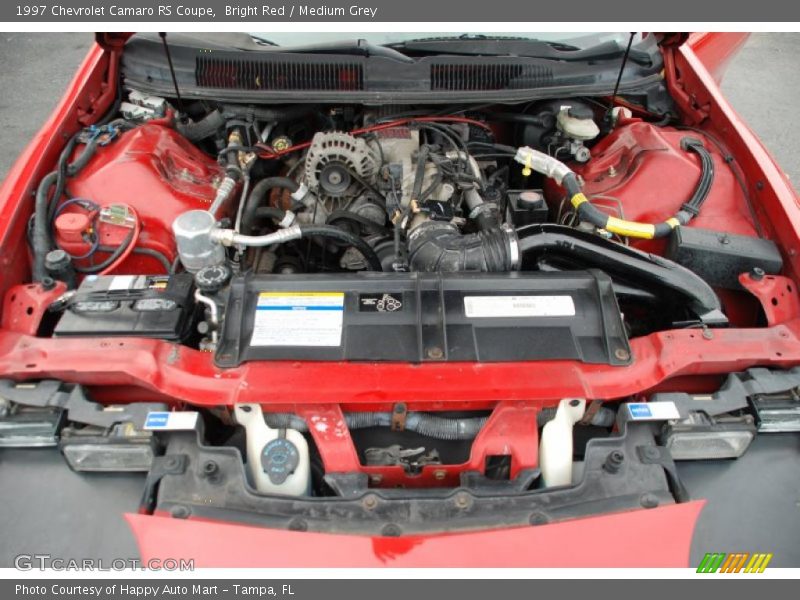 Bright Red / Medium Grey 1997 Chevrolet Camaro RS Coupe
