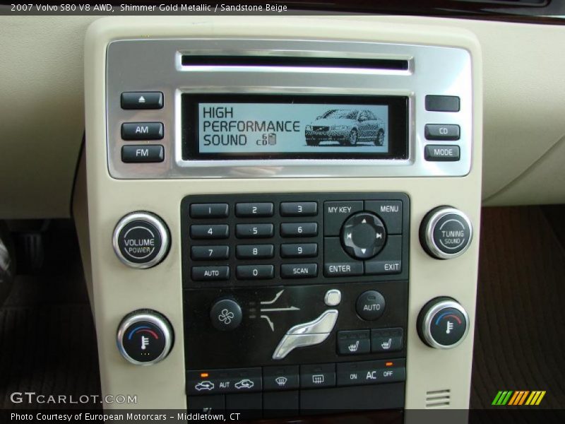 Shimmer Gold Metallic / Sandstone Beige 2007 Volvo S80 V8 AWD