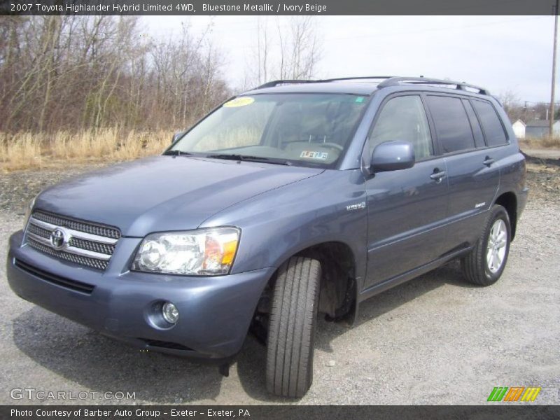 Bluestone Metallic / Ivory Beige 2007 Toyota Highlander Hybrid Limited 4WD