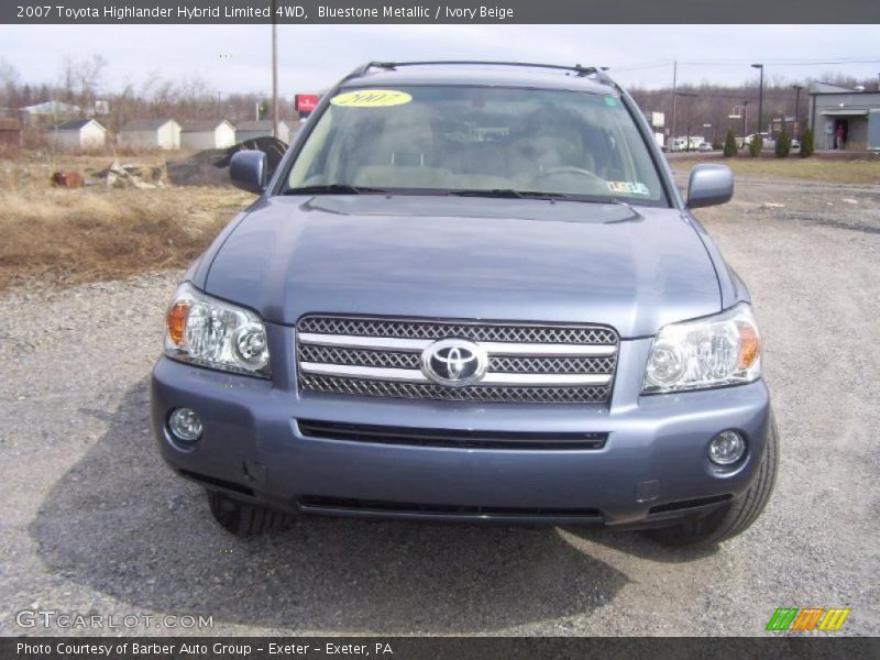 Bluestone Metallic / Ivory Beige 2007 Toyota Highlander Hybrid Limited 4WD