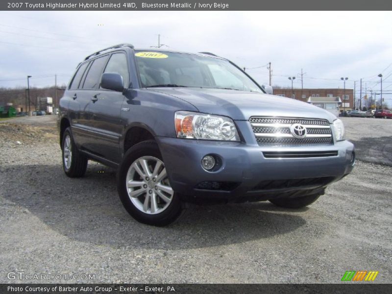 Bluestone Metallic / Ivory Beige 2007 Toyota Highlander Hybrid Limited 4WD
