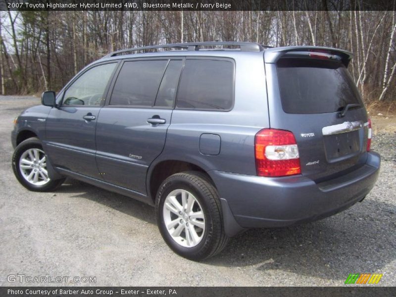 Bluestone Metallic / Ivory Beige 2007 Toyota Highlander Hybrid Limited 4WD