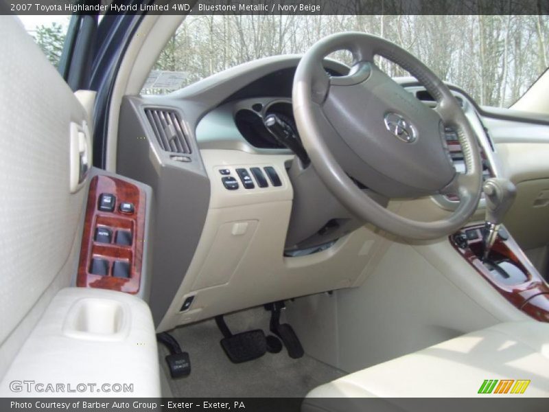 Bluestone Metallic / Ivory Beige 2007 Toyota Highlander Hybrid Limited 4WD