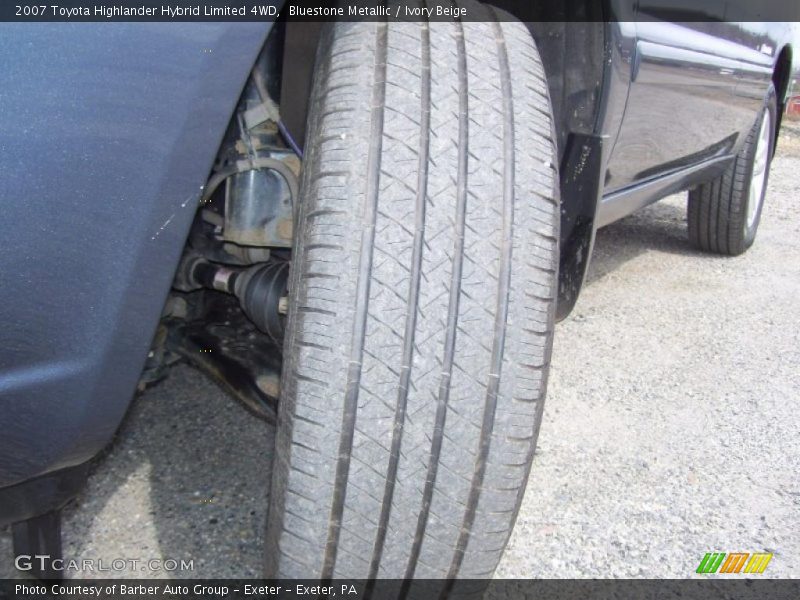 Bluestone Metallic / Ivory Beige 2007 Toyota Highlander Hybrid Limited 4WD