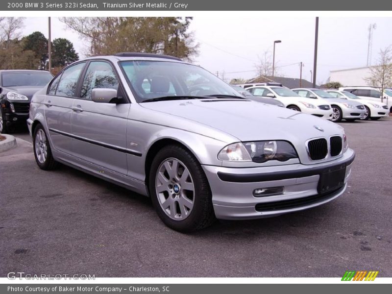 Titanium Silver Metallic / Grey 2000 BMW 3 Series 323i Sedan