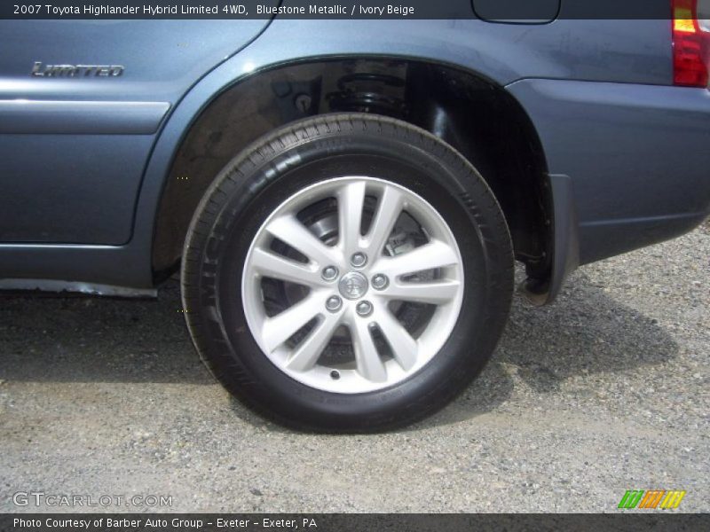 Bluestone Metallic / Ivory Beige 2007 Toyota Highlander Hybrid Limited 4WD