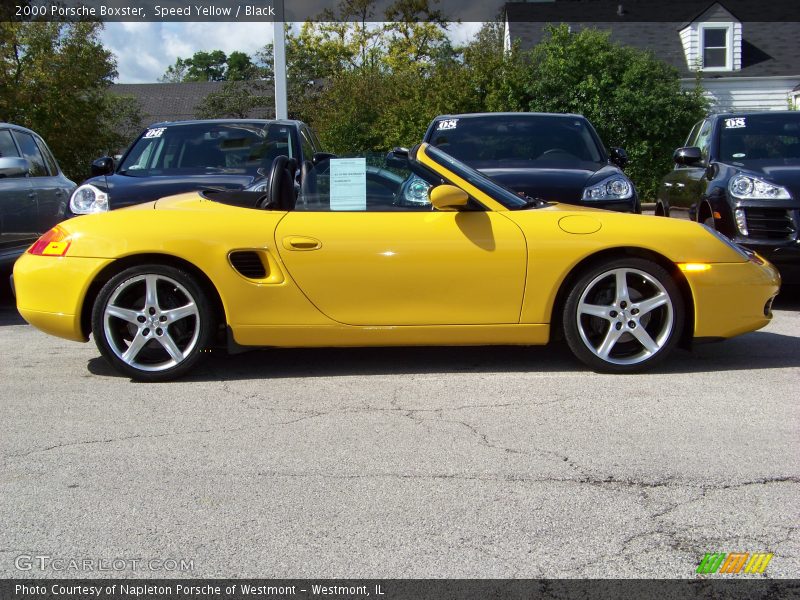 Speed Yellow / Black 2000 Porsche Boxster