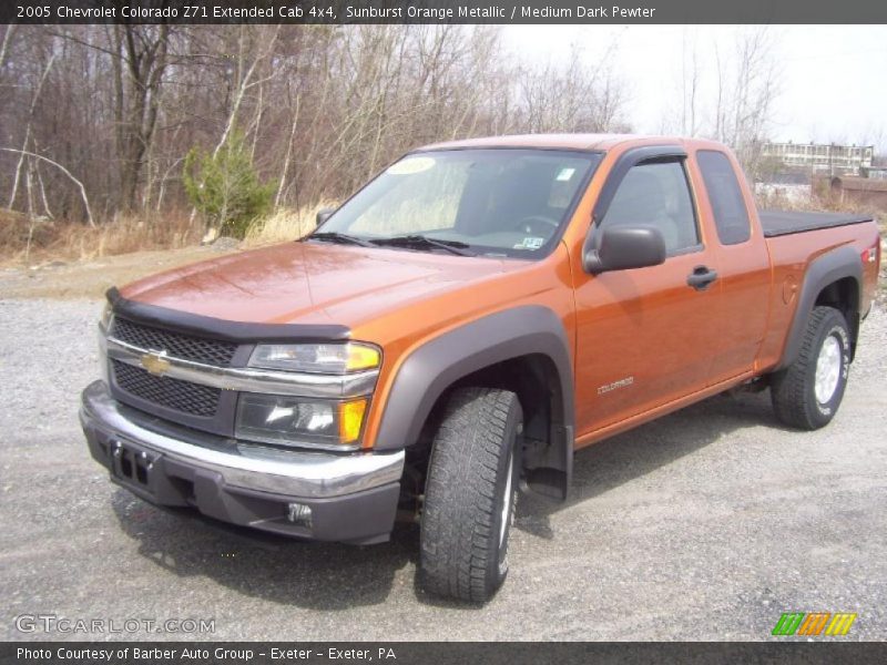 Sunburst Orange Metallic / Medium Dark Pewter 2005 Chevrolet Colorado Z71 Extended Cab 4x4