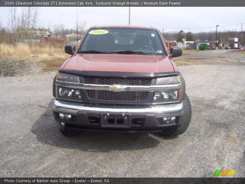 Sunburst Orange Metallic / Medium Dark Pewter 2005 Chevrolet Colorado Z71 Extended Cab 4x4