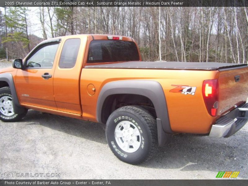 Sunburst Orange Metallic / Medium Dark Pewter 2005 Chevrolet Colorado Z71 Extended Cab 4x4