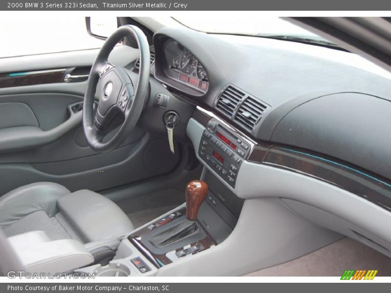 Titanium Silver Metallic / Grey 2000 BMW 3 Series 323i Sedan