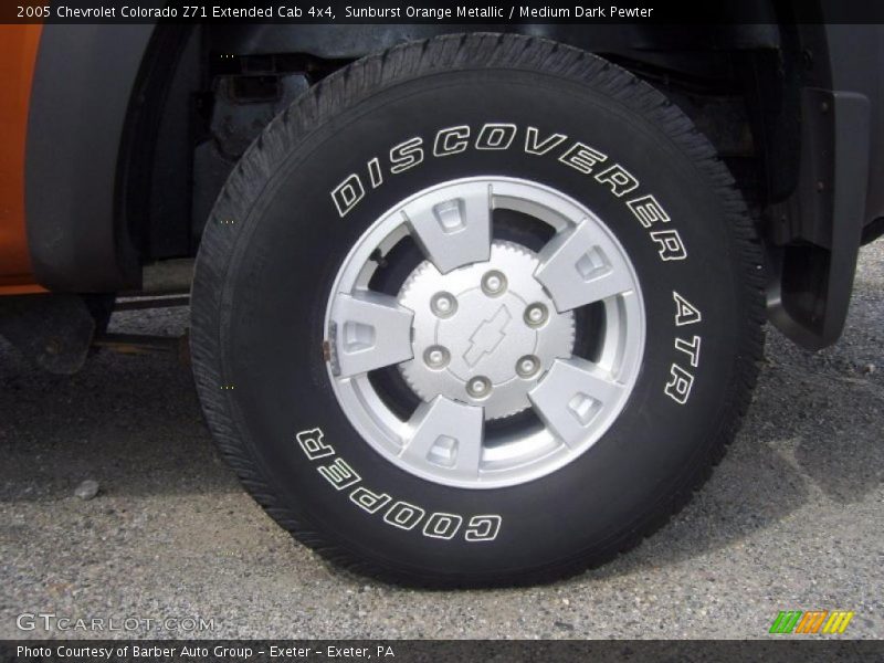 Sunburst Orange Metallic / Medium Dark Pewter 2005 Chevrolet Colorado Z71 Extended Cab 4x4