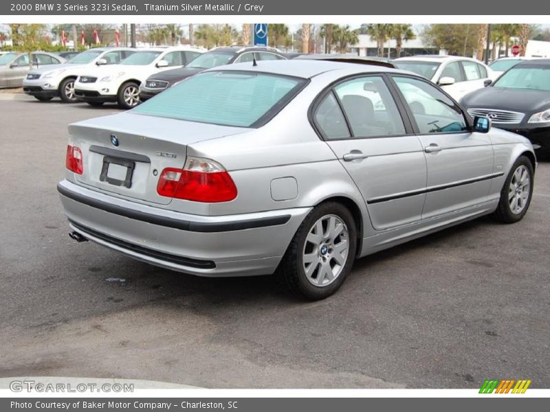 Titanium Silver Metallic / Grey 2000 BMW 3 Series 323i Sedan