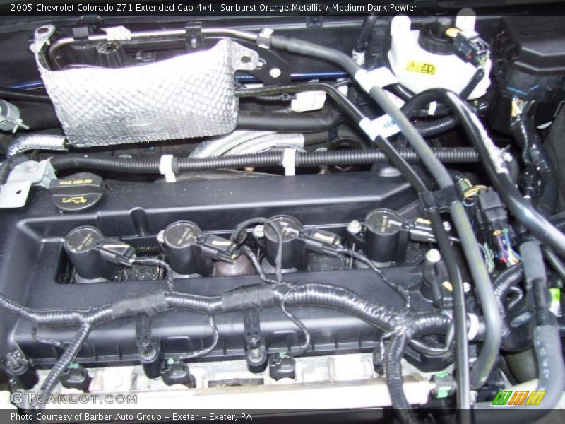 Sunburst Orange Metallic / Medium Dark Pewter 2005 Chevrolet Colorado Z71 Extended Cab 4x4