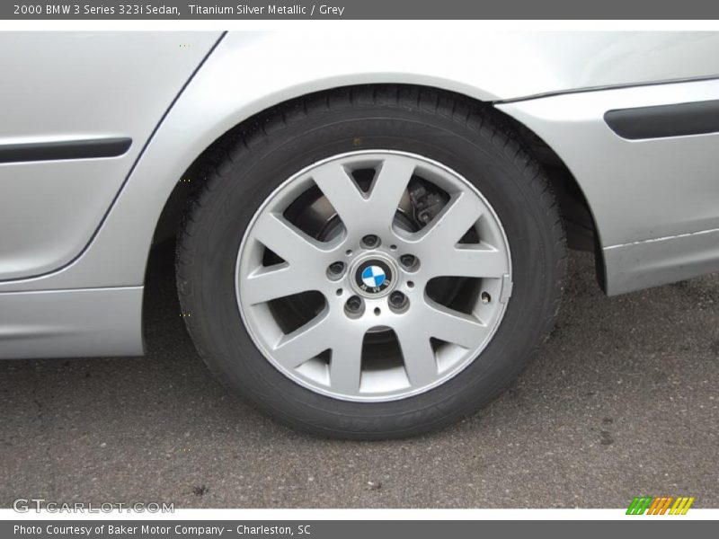 Titanium Silver Metallic / Grey 2000 BMW 3 Series 323i Sedan