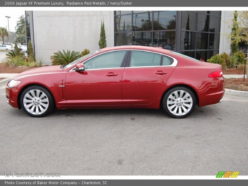 Radiance Red Metallic / Ivory/Oyster 2009 Jaguar XF Premium Luxury