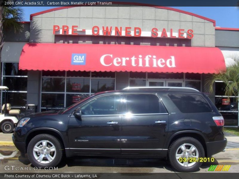 Carbon Black Metallic / Light Titanium 2008 GMC Acadia SLT