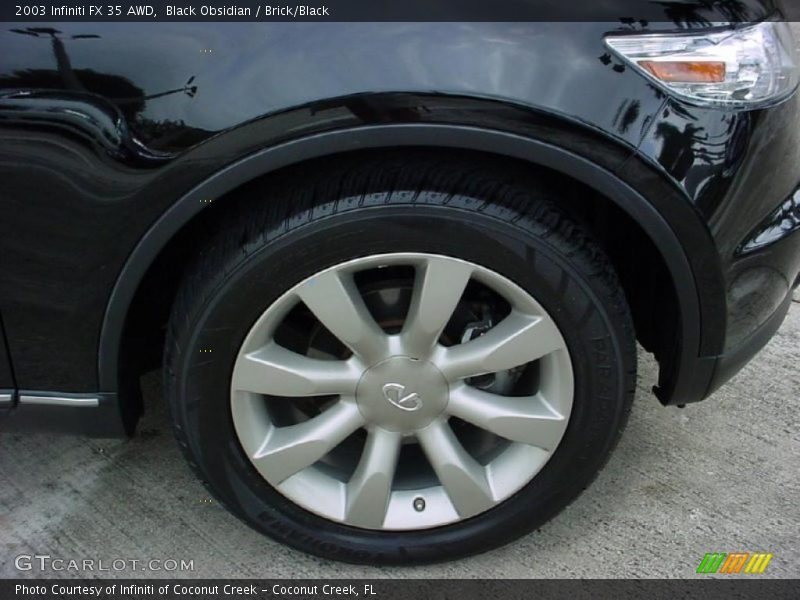 Black Obsidian / Brick/Black 2003 Infiniti FX 35 AWD