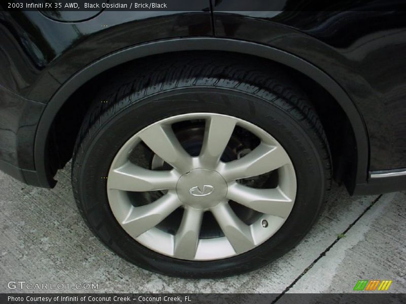 Black Obsidian / Brick/Black 2003 Infiniti FX 35 AWD