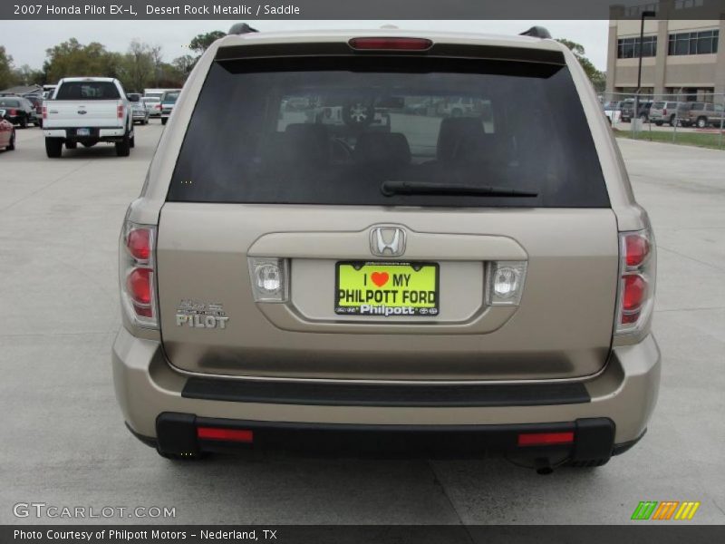 Desert Rock Metallic / Saddle 2007 Honda Pilot EX-L