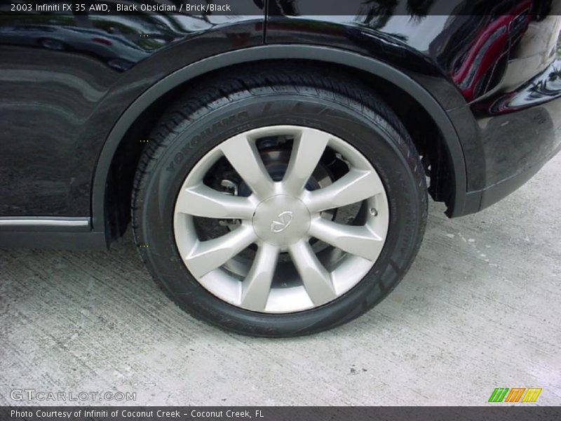 Black Obsidian / Brick/Black 2003 Infiniti FX 35 AWD