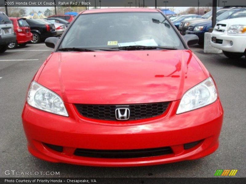 Rallye Red / Black 2005 Honda Civic LX Coupe