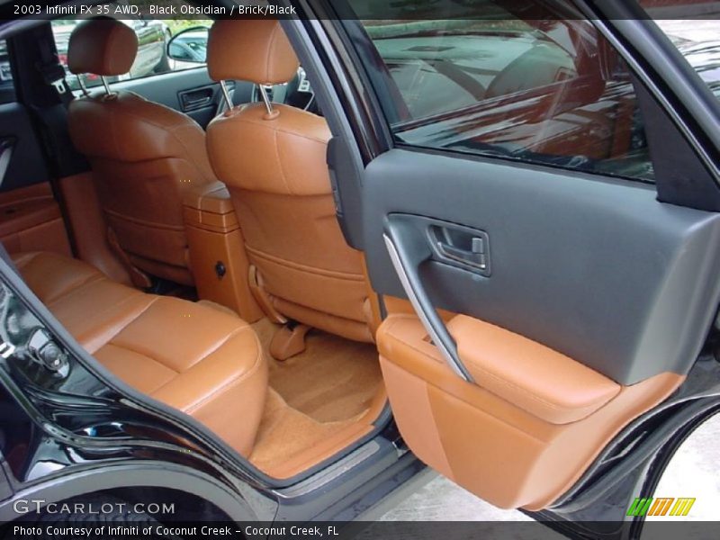 Black Obsidian / Brick/Black 2003 Infiniti FX 35 AWD