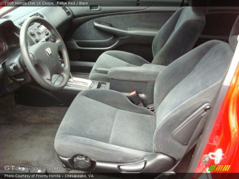 Rallye Red / Black 2005 Honda Civic LX Coupe