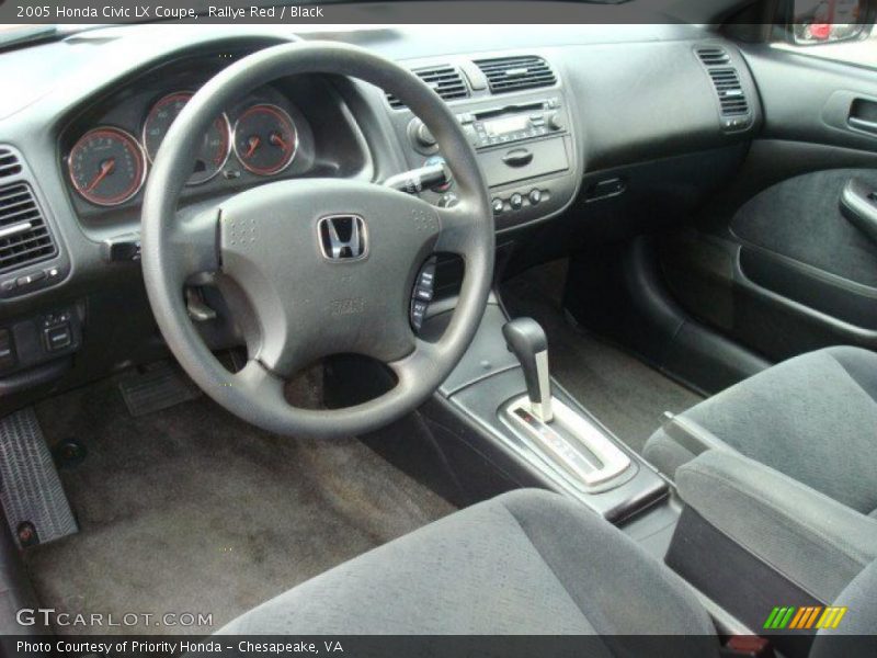 Rallye Red / Black 2005 Honda Civic LX Coupe