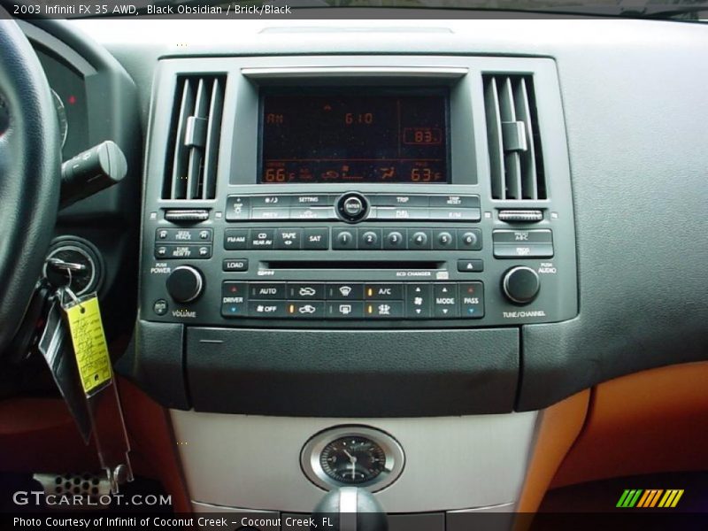 Black Obsidian / Brick/Black 2003 Infiniti FX 35 AWD