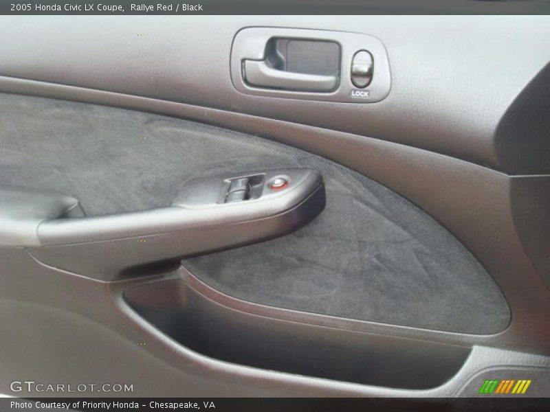 Rallye Red / Black 2005 Honda Civic LX Coupe