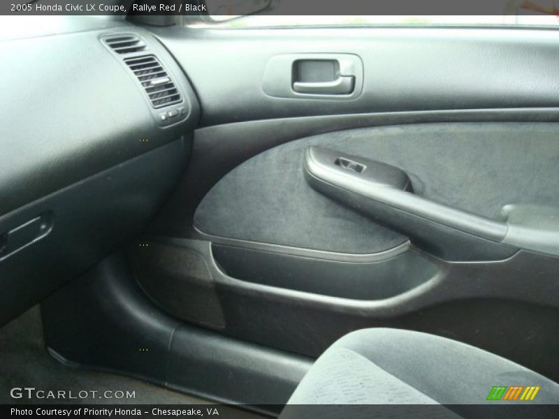 Rallye Red / Black 2005 Honda Civic LX Coupe