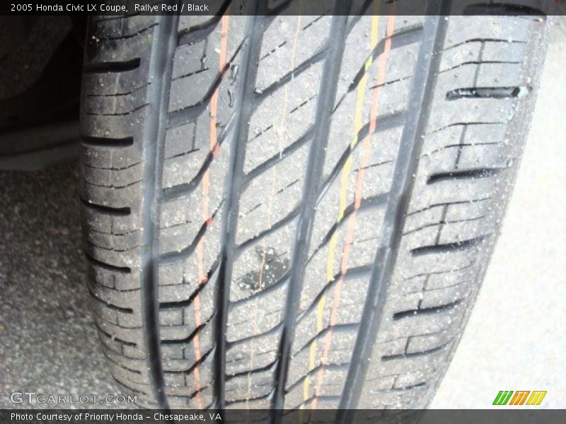 Rallye Red / Black 2005 Honda Civic LX Coupe