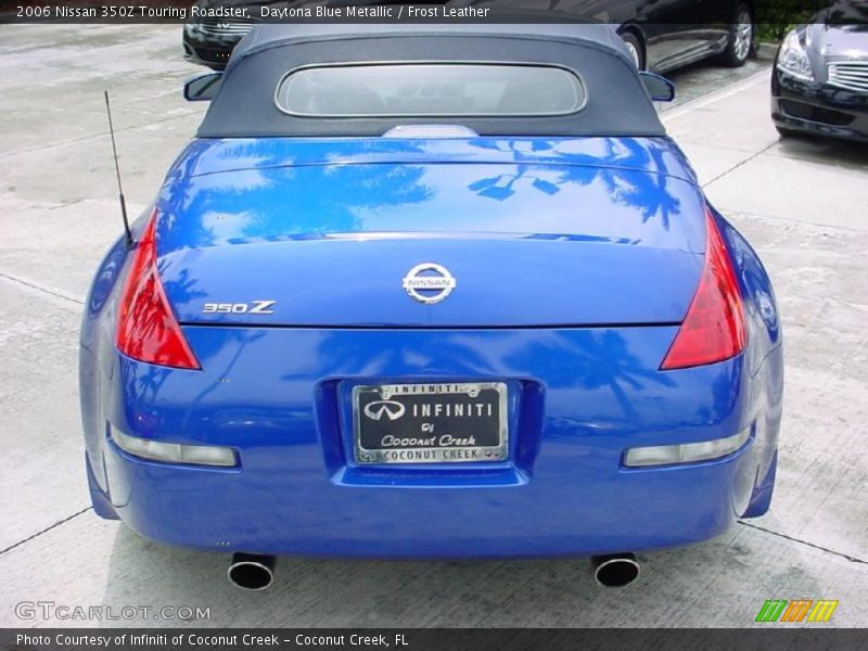 Daytona Blue Metallic / Frost Leather 2006 Nissan 350Z Touring Roadster