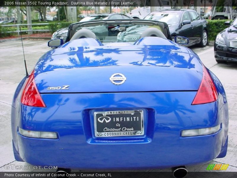 Daytona Blue Metallic / Frost Leather 2006 Nissan 350Z Touring Roadster