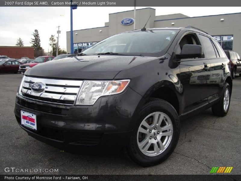Carbon Metallic / Medium Light Stone 2007 Ford Edge SE AWD