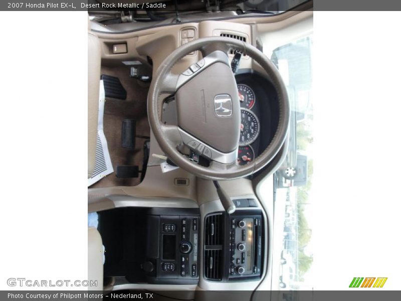 Desert Rock Metallic / Saddle 2007 Honda Pilot EX-L