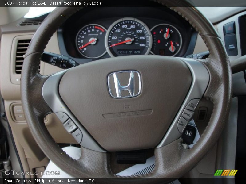 Desert Rock Metallic / Saddle 2007 Honda Pilot EX-L
