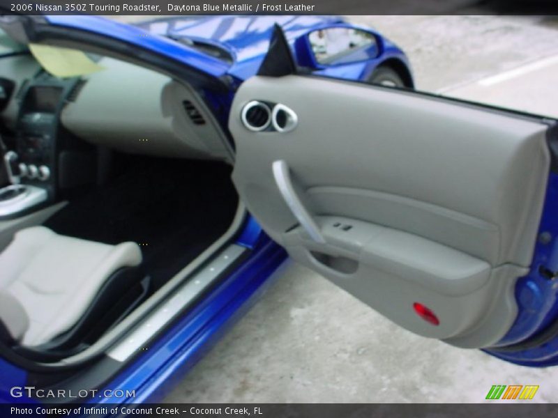 Daytona Blue Metallic / Frost Leather 2006 Nissan 350Z Touring Roadster