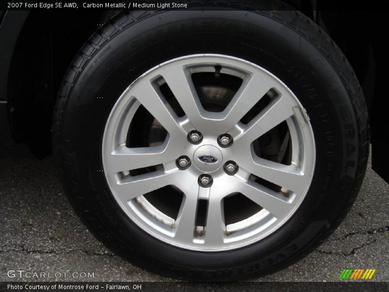 Carbon Metallic / Medium Light Stone 2007 Ford Edge SE AWD