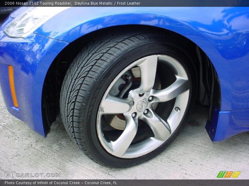 Daytona Blue Metallic / Frost Leather 2006 Nissan 350Z Touring Roadster