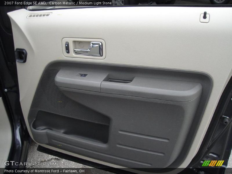 Carbon Metallic / Medium Light Stone 2007 Ford Edge SE AWD